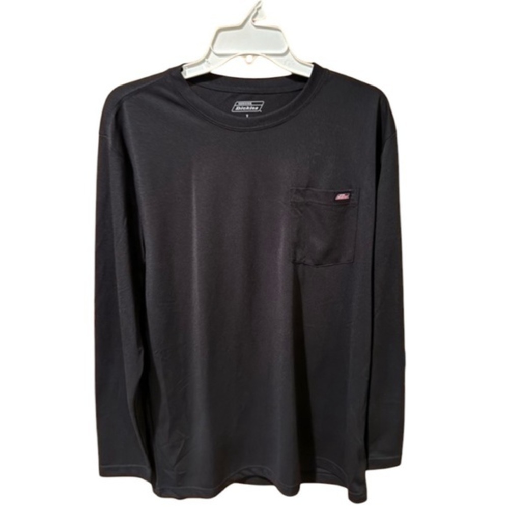 Dickies Black Pocket Long Sleeve Work Shirt Size Large